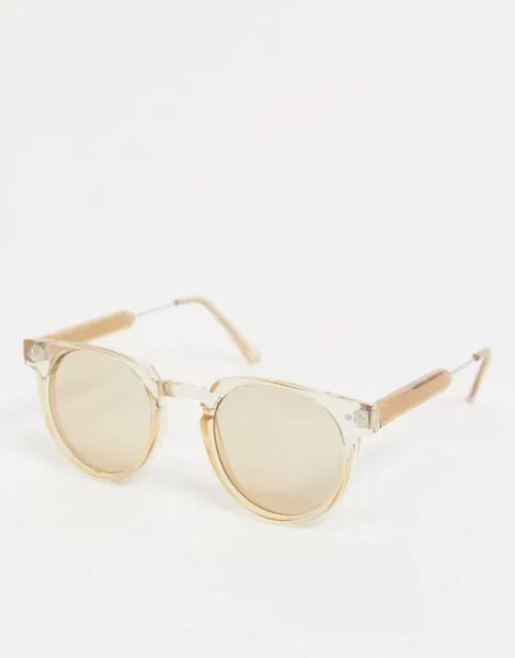Светло-коричневые солнцезащитные очки в круглой оправе Spitfire-Коричневый цвет