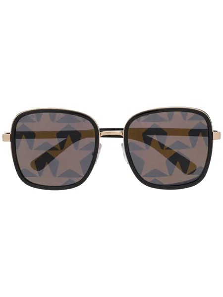 Jimmy Choo Eyewear солнцезащитные очки Elva с принтом на линзах