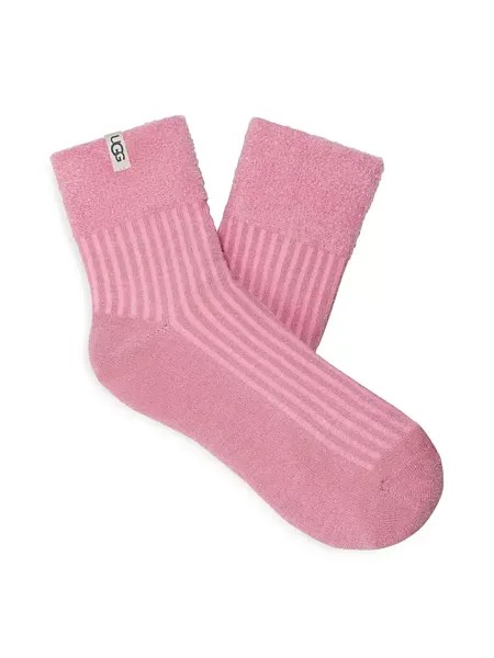 Уютные носки Aidy Sparkle длиной в четверть Ugg, цвет pink meadow