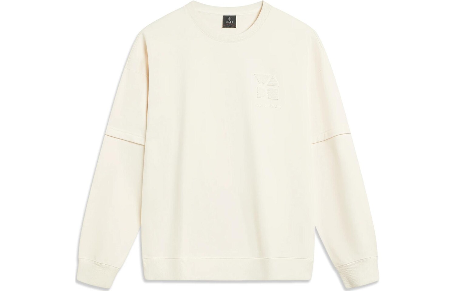 Свитшот Wade Collection Unisex Off White Lining, кремовый