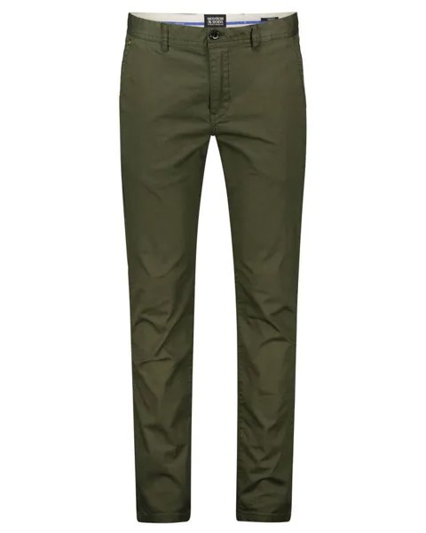 Брюки-Чиносы Mott Super Slim Fit Scotch & Soda, зеленый