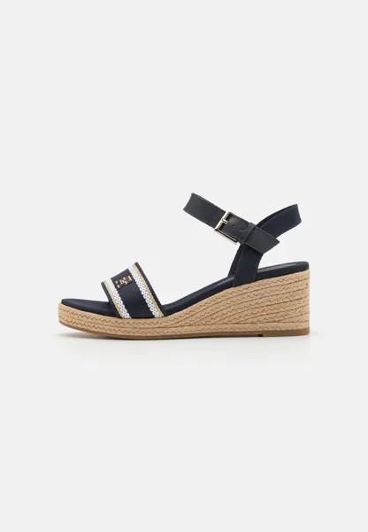 Эспадрильи WEDGE Tommy Hilfiger, цвет space blue