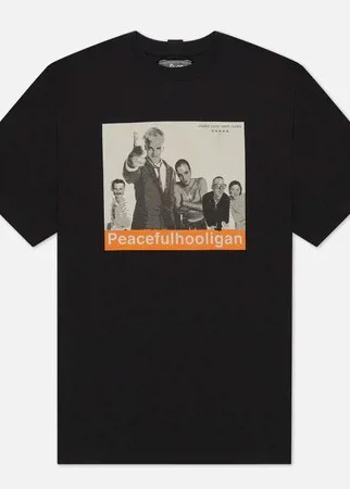 Мужская футболка Peaceful Hooligan Life, цвет чёрный, размер XL