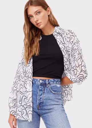 Stradivarius Рубашка Свободного Кроя Черный Xs