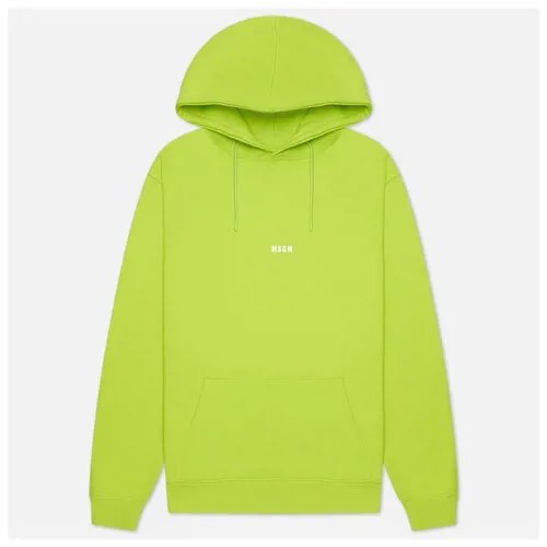 Мужская толстовка MSGM Micrologo Seasonal Hoodie зелёный , Размер S