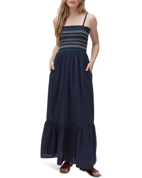 Платье Michael Stars Alejandra Smocked Maxi, цвет Admiral
