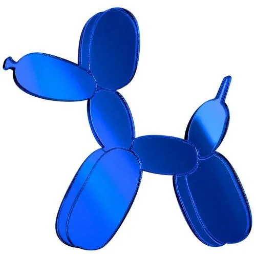 Брошь MONOLAMA Собака из воздушных шариков, акрил, синий