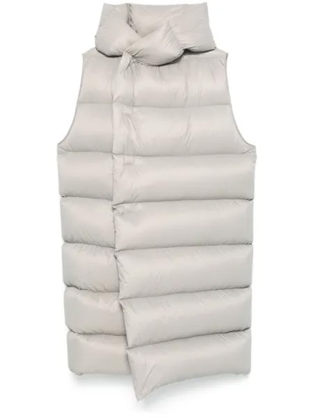 Rick Owens пальто с капюшоном, серый