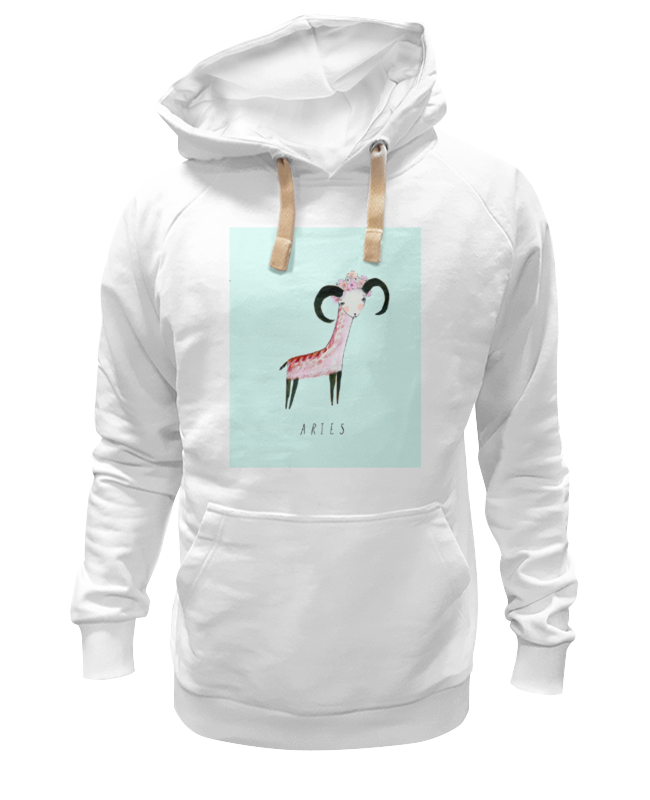 Худи Printio Знаки зодиака. овен. белое 3XL