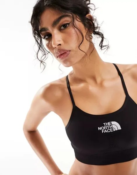 Черный бесшовный спортивный бюстгальтер The North Face Training, эксклюзивно для ASOS